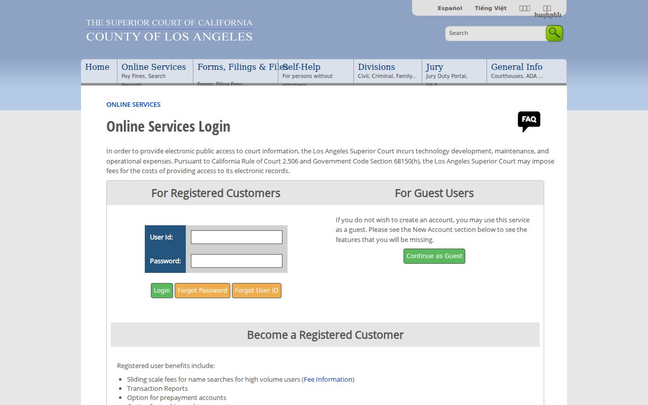 Azusa people search LA Superior Court name search